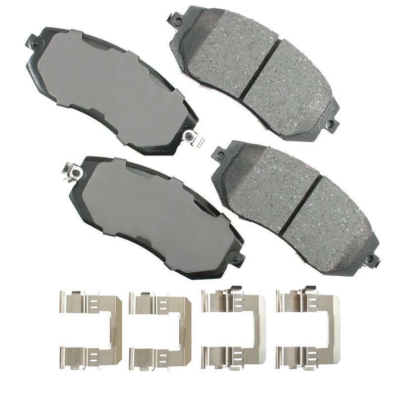 أكيبونو ACT1539 Proact Ultra Premium Ceramic Disc Brake Pad kit , GREY
